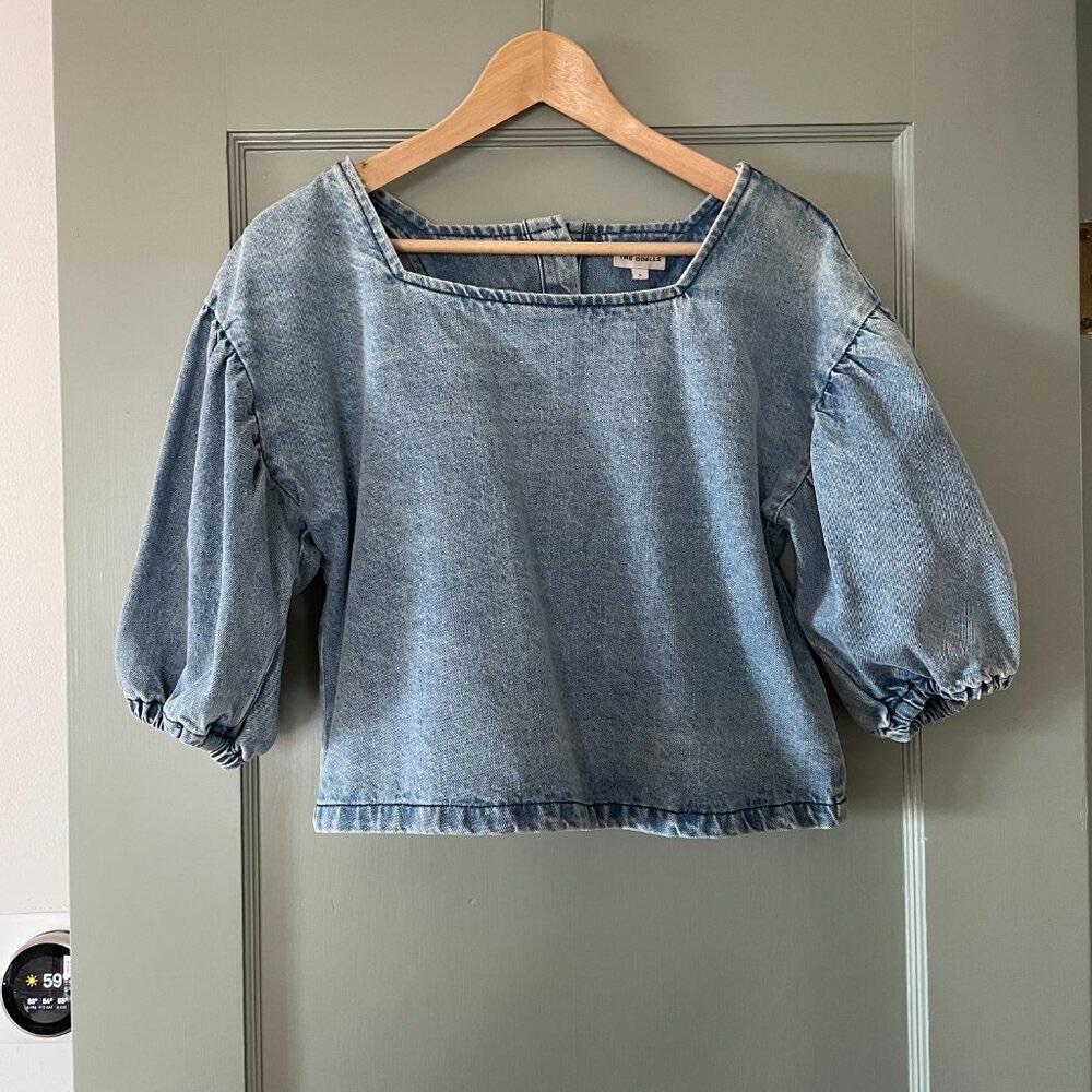 Never Worn! The Odells Denim Blouse